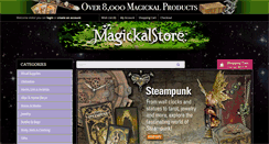 Desktop Screenshot of magickalstore.com